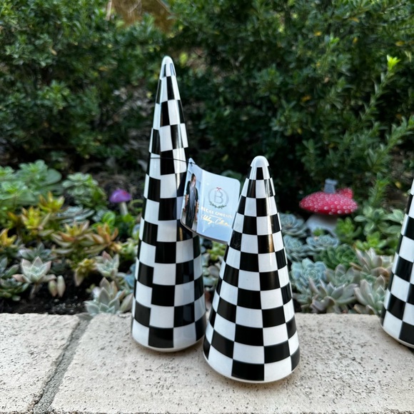 Becki Owens holiday collection black white checkered Christmas tree LARGE - Picture 11 of 12